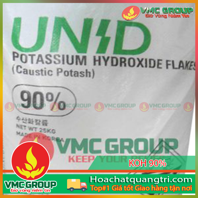 HÓA CHẤT CÔNG NGHIỆP POTASSIUM HYDROXIDE – KOH 90% - HCQT