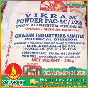 HÓA CHẤT XỬ LÝ NƯỚC POLY ALUMINIUM CHLORIDE - PAC 31% - HCQT