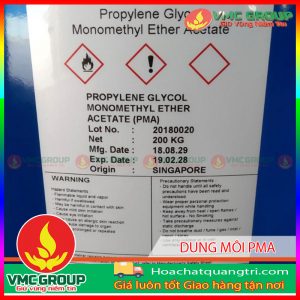 DUNG MÔI PROPYLENE GLYCOL MONOMETHYL ETHER ACETATE C4H10O2 PMA